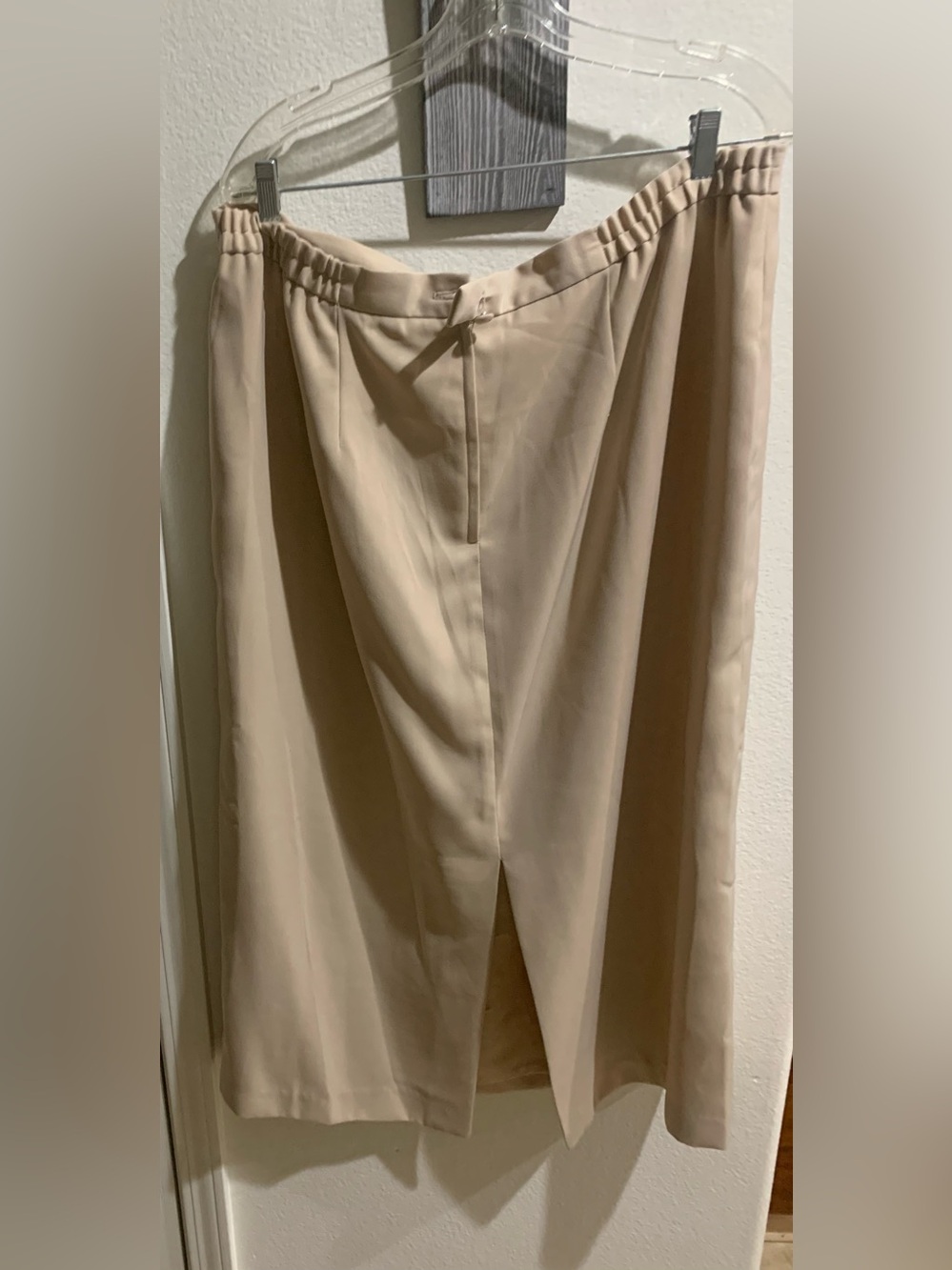 Terramina Cream Elastic Waist Skirt